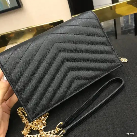 Rep ladies REP CASSANDRE YSL MATELASSÉ CHAIN WALLET 0610